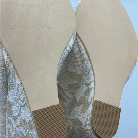 Women's Open Toe Platform Heel Lace Wedges Sandals - Picture 11 of 12